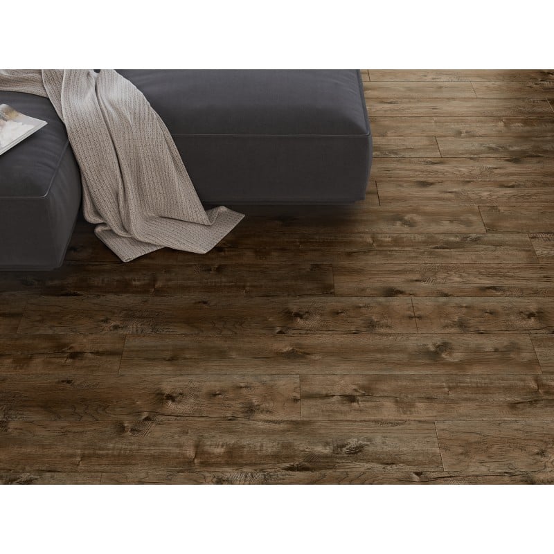 Mexen Orange Beach Eșantion de panouri vinil 1240 x 182 mm SPC 6,5 mm, substrat IXPE 1,5 mm, 4 V-Fuga, Nuc - F1028-S