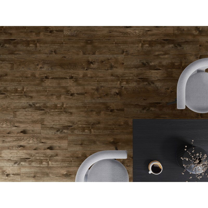 Mexen Orange Beach Eșantion de panouri vinil 1240 x 182 mm SPC 6,5 mm, substrat IXPE 1,5 mm, 4 V-Fuga, Nuc - F1028-S