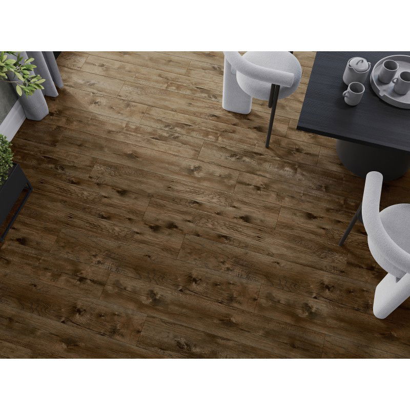 Mexen Orange Beach Eșantion de panouri vinil 1240 x 182 mm SPC 6,5 mm, substrat IXPE 1,5 mm, 4 V-Fuga, Nuc - F1028-S