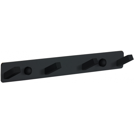 Cuier cvadruplu pentru prosop Mexen, negru - 709174-70