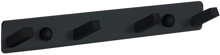 Cuier cvadruplu pentru prosop Mexen, negru - 709174-70
