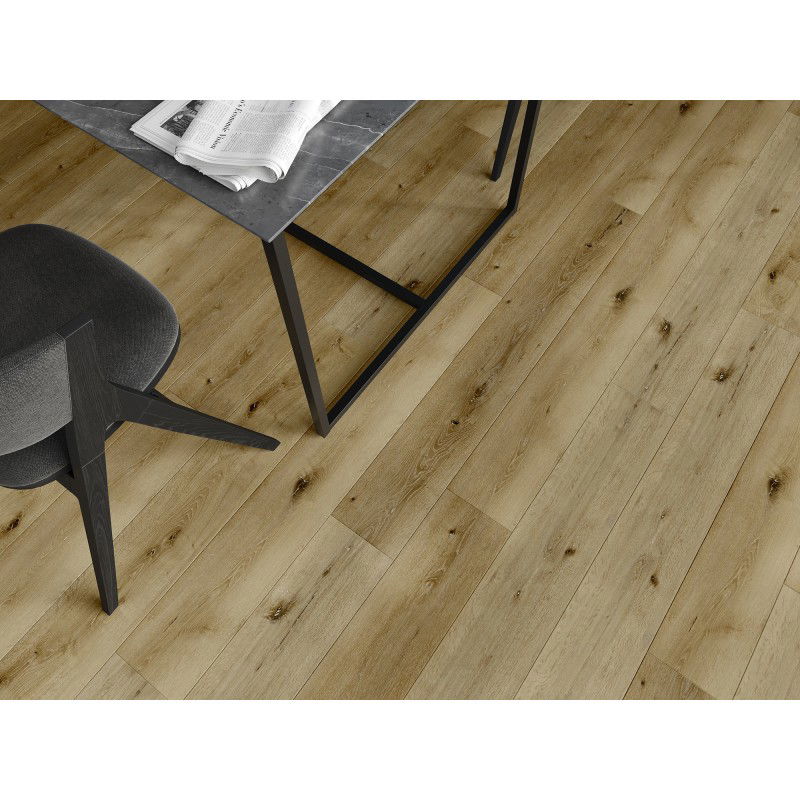 Mexen Oakley vinil padlóburkolat minta, 1240 x 182 mm SPC 6,5 mm, IXPE alátét 1,5 mm, 4 V-horony, Tölgy - F1030-S