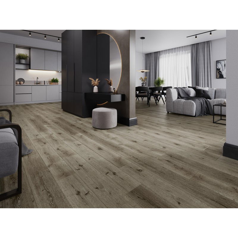 Mexen Kansas probă panouri din vinil 1240 x 182 mm SPC 6,5 mm, suport IXPE 1,5 mm, 4 V-Fuga, Stejar - F1032-S