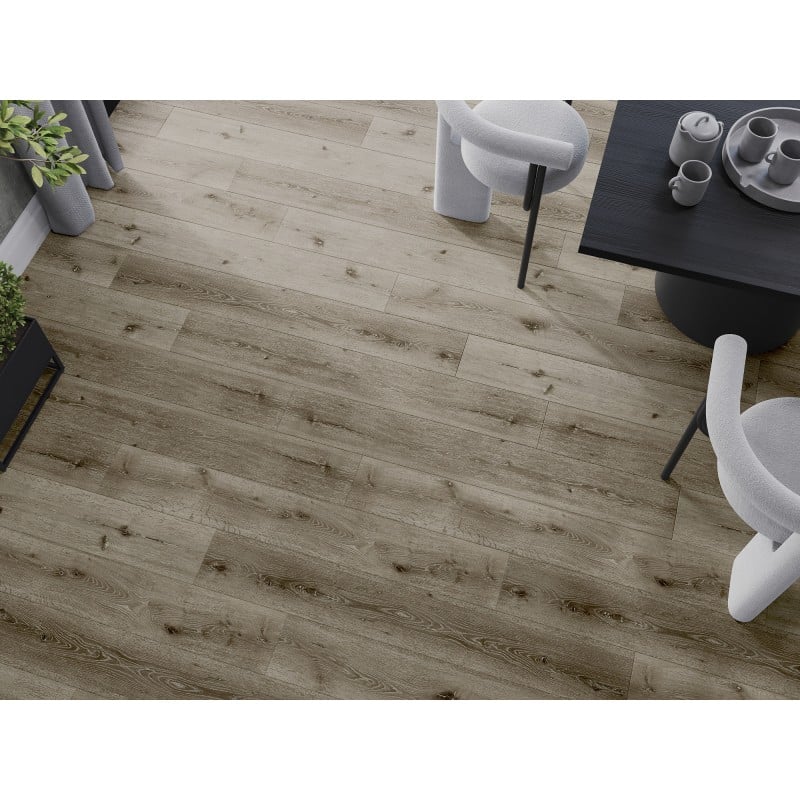 Mexen Kansas probă panouri din vinil 1240 x 182 mm SPC 6,5 mm, suport IXPE 1,5 mm, 4 V-Fuga, Stejar - F1032-S