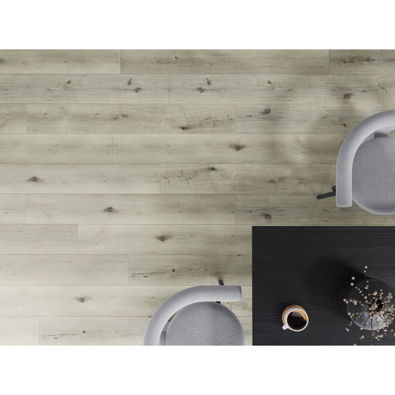 Mexen Silver Lake probă de panouri vinilice SPC 6,5 mm, strat suport IXPE 1,5 mm, 4 V-Fugă, Stejar - F1034-S