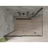 Mexen Omega 130 x 80 cm-es tolóajtós zuhanykabin, átlátszó, fekete - 825-130-080-70-00