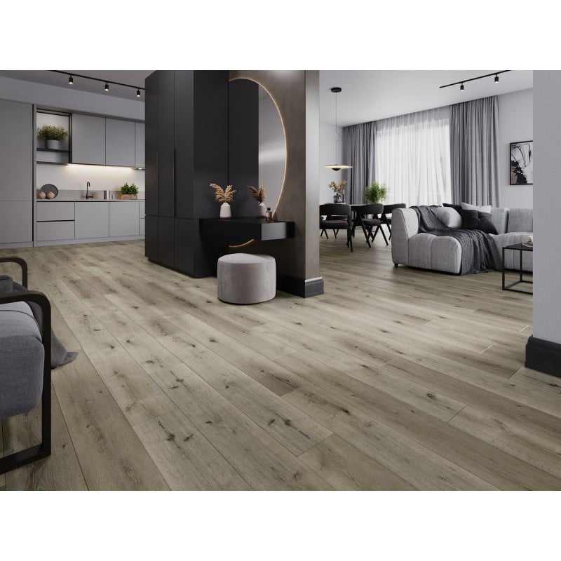 Mexen Bevil Oaks mostră de panouri vinilice 1240 x 182 mm SPC 6,5 mm, suport IXPE 1,5 mm, 4 V-Fuga, Stejar - F1036-S