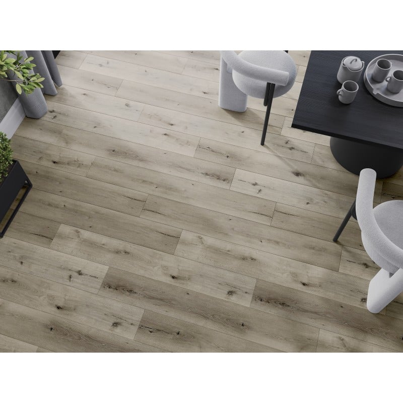 Mexen Bevil Oaks mostră de panouri vinilice 1240 x 182 mm SPC 6,5 mm, suport IXPE 1,5 mm, 4 V-Fuga, Stejar - F1036-S