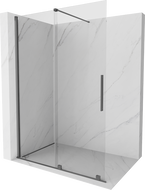 Mexen Velar toló zuhanyfal Walk-in 130 x 200 cm, átlátszó 8 mm, gunmetal - 871-130-000-03-95