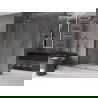 Perete de duș glisant Mexen Velar Walk-in 160 x 200 cm, transparent 8 mm, gun metal - 871-160-000-03-95