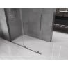 Mexen Velar walk-in zuhanyfal tolóajtóval 160 x 200 cm, átlátszó 8 mm, gun metal - 871-160-000-03-95