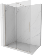 Mexen Velar panou de duș culisant Walk-in 140 x 200 cm, transparent 8 mm, nichel periat - 871-140-000-03-97