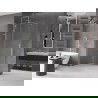 Paravan duș culisant Mexen Velar Walk-in 140 x 200 cm, transparent 8 mm, nichel periat - 871-140-000-03-97