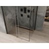 Mexen Omega tolóajtós zuhanykabin 130 x100 cm, Átlátszó, Fekete - 825-130-100-70-00