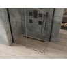 Mexen Omega cabină de duș extensibilă 140 x 80 cm, transparent, Neagră - 825-140-080-70-00
