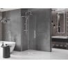 Mexen Velar L tolóajtós zuhanyfal Walk-in 100 x 200 cm, átlátszó 8 mm, króm - 871-100-003-03-01