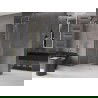 Mexen Velar L perete duș glisant Walk-in 100 x 200 cm, transparent 8 mm, auriu periat - 871-100-003-03-55