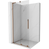Mexen Velar L panou de duș glisant Walk-in 110 x 200 cm, transparent 8 mm, aur roz - 871-110-003-03-60