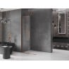 Mexen Velar L perete de duș Walk-in glisant 120 x 200 cm, transparent 8 mm, aur roz - 871-120-003-03-60
