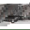 Mexen Velar L perete de duș culisant Walk-in 100 x 200 cm, transparent 8 mm, aur roz - 871-100-003-03-60