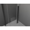 Mexen Velar L Perete de duș glisant Walk-in 120 x 200 cm, transparent 8 mm, gri metalizat periat - 871-120-003-03-66