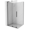 Mexen Velar L panou duș culisant Walk-in 120 x 200 cm, transparent 8 mm, negru - 871-120-003-03-70