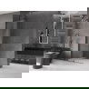 Mexen Velar L panou de duș glisant Walk-in 90 x 200 cm, transparent 8 mm, gun metal - 871-090-003-03-95