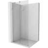 Mexen Velar L perete de duș glisant Walk-in 100 x 200 cm, transparent 8 mm, nichel periat - 871-100-003-03-97
