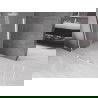 Mexen Velar L paravan de duș glisant Walk-in 120 x 200 cm, înghețat 8 mm, alb - 871-120-003-33-20