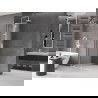 Mexen Velar L paravan de duș glisant Walk-in 120 x 200 cm, înghețat 8 mm, alb - 871-120-003-33-20