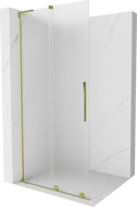 Mexen Velar L toló zuhanyfal Walk-in 100 x 200 cm, matt 8 mm, arany - 871-100-003-33-50