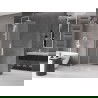 Mexen Velar L paravan de duș glisant Walk-in 120 x 200 cm, înghețat 8 mm, alb - 871-120-003-33-20