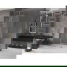 Mexen Velar L perete de duș glisant Walk-in 120 x 200 cm, înghețat 8 mm, auriu - 871-120-003-33-50