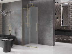 Mexen Velar L toló zuhanyfal Walk-in 100 x 200 cm, matt 8 mm, arany - 871-100-003-33-50
