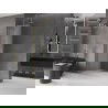 Mexen Velar L perete de duș glisant Walk-in 90 x 200 cm, mat 8 mm, auriu periat - 871-090-003-33-55