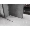 Mexen Velar L Walk-in 100 x 200 cm-es tolóajtós zuhanyfal, 8 mm-es fagy, gun gray kefe - 871-100-003-33-66