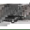 Parasolar de duș glisant Mexen Velar L Walk-in 100 x 200 cm, îngheț 8 mm, gun metal - 871-100-003-33-95