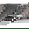 Perete de duș culisant Mexen Velar L Walk-in 90 x 200 cm, decor înghețat 8 mm, nichel periat - 871-090-003-33-97