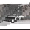 Perete de duș culisant Mexen Velar L Walk-in 90 x 200 cm, decor înghețat 8 mm, nichel periat - 871-090-003-33-97