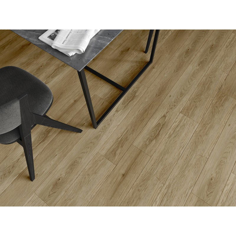 Mexen Manhattan probă panouri vinilice 1240 x 182 mm SPC 6,5 mm, suport IXPE 1,5 mm, 4 V-Fuga, Stejar - F1041-S