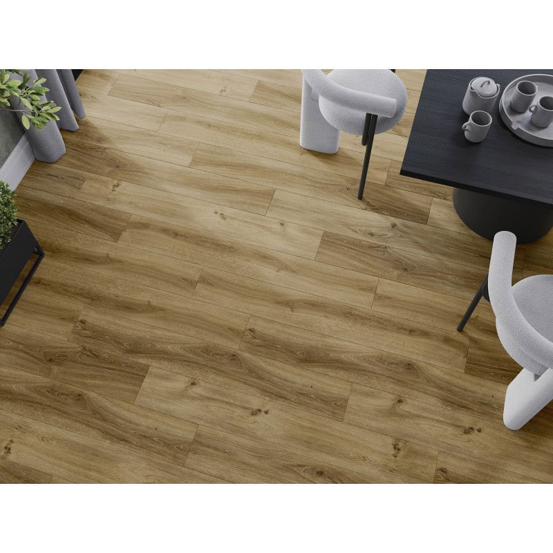 Mexen Amsterdam probă paneluri vinilice 1240 x 182 mm SPC 6,5 mm, suport IXPE 1,5 mm, 4 V-Fuga, Stejar - F1042-S