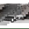 Mexen Velar L perete de duș extensibil Walk-in 100 x 200 cm, grafit 8 mm, crom - 871-100-003-43-01