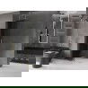 Mexen Velar L perete de duș culisant Walk-in 120 x 200 cm, grafit 8 mm, auriu - 871-120-003-43-50
