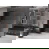 Mexen Velar L perete de duș glisant Walk-in 120 x 200 cm, grafit 8 mm, cupru periat - 871-120-003-43-65