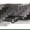 Mexen Velar L perete duș glisant Walk-in 110 x 200 cm, grafit 8 mm, cupru periat - 871-110-003-43-65