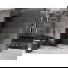 Perete de duș culisant Mexen Velar L Walk-in 110 x 200 cm, grafit 8 mm, gri armat periat - 871-110-003-43-66