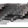Mexen Velar L perete de duș glisant Walk-in 110 x 200 cm, grafit 8 mm, gun metal - 871-110-003-43-95