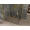 Mexen Omega tolóajtós zuhanykabin 120 x 80 cm, Átlátszó, Arany - 825-120-080-50-00