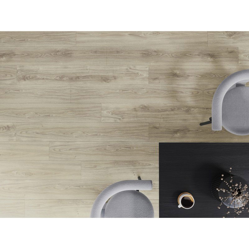 Mexen Madison mostră de panouri din vinil 1240 x 182 mm SPC 6,5 mm, suport IXPE 1,5 mm, 4 V-Fuga, Stejar - F1045-S