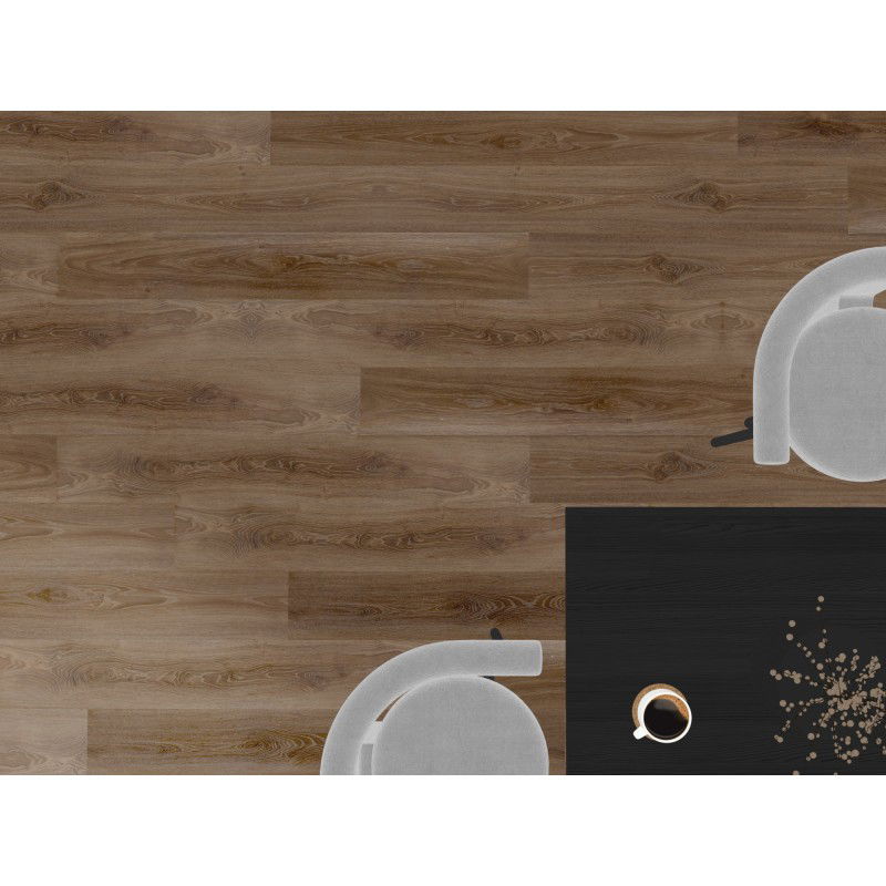 Mexen San Juan vinil padlóburkolat minta 1240 x 182 mm SPC 6,5 mm, IXPE alátét 1,5 mm, 4 V-fuga, Tölgy - F1049-S